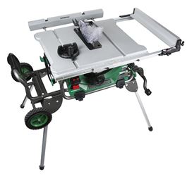 Metabo HPT C10RJSM Table Saw, 120 VAC, 15 A, 10 in Dia Blade, 5/8 in Arbor, 35 in Rip Capacity Right