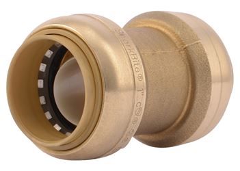 SharkBite U020LFA Tube Coupling, 1 in, Brass, 200 psi Pressure