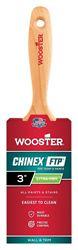 Wooster 4413-3 Paint Brush, 3 in W, 3-3/16 in L Bristle, Synthetic Fabric Bristle, Varnish Handle