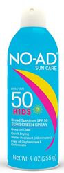 SPRAY SUNSCREEN KIDS SPF50 9OZ, Pack of 6