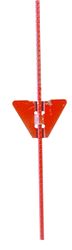 CMC EP030POR040 Electric Fence Post, 48 in OAH, Orange, Pack of 25