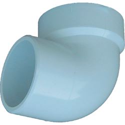 Genova 700 Series 72920 Street Pipe Elbow, 2 in, Hub x Spigot, 90 deg Angle, PVC, SCH 40 Schedule