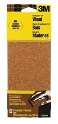 3M 19038-20-CC Sandpaper, 9 in L, 3.66 in W, Coarse, 60 Grit, Garnet Abrasive