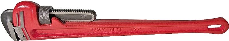 Superior Tool 02824 Pipe Wrench, 3 in Jaw, 24 in L, Straight Jaw, Iron, Epoxy-Coated