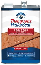 Thompsons WaterSeal TH.093601-16 Wood Sealer, Solid, Liquid, Natural Cedar, 1 gal, Pack of 4