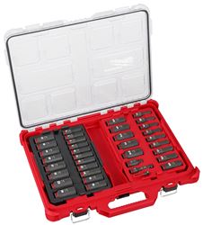 Milwaukee SHOCKWAVE Impact Duty Series 49-66-6805 Socket Set, Chrome Molybdenum Steel, Specifications: 3/8 in Drive