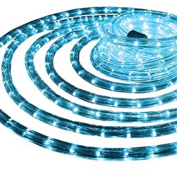 Hometown Holidays 1380-04 Rope Light, 18 ft L, 120 V, 144-Lamp, Blue Light, LED Lamp