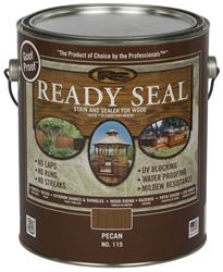 Ready Seal 115 Stain and Sealer, Pecan, 1 gal, Can, Pack of 4