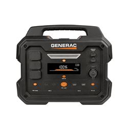 Generac GB1000 Series 8025 Power Station, 13.3 A, 120 VAC, 3200 W Output, Solar