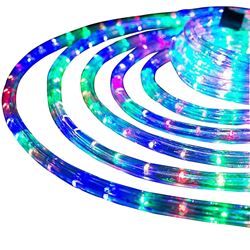 Hometown Holidays 1380 Rope Light, 18 ft L, 120 V, 144-Lamp, Multi-Color Light, LED Lamp