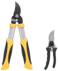 Landscapers Select GL4003+GP1002 Pruning Set, Steel Blade, Steel/ Aluminum Handle, Cushion-Grip Handle, Pack of 6