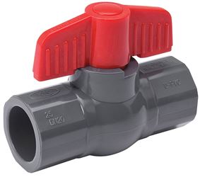 B & K 107-603 Ball Valve, 1/2 in Connection, Compression, 150 psi Pressure, PVC Body