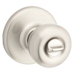 Kwikset 300T-15 CP Privacy Door Knob, Satin Nickel