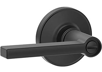 Schlage Dexter J Series J40 SOL 622 COL Privacy Lever, Matte Black, Zinc, Commercial, Reversible Hand, 3 Grade