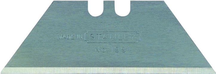 Stanley 11-911 Utility Blade, 2 in L, Carbon Steel, 2-Point