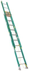 Werner D5920-2 Extension Ladder, 19 ft H Reach, 225 lb, Fiberglass