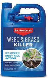 BioAdvanced 704198A RTU Weed and Grass Killer, Liquid, Light Blue, 1 gal Bottle