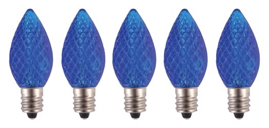 Hometown Holidays 24774 Bulb, Candelabra Lamp Base, LED Lamp, Crystal Blue Light