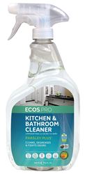 Ecos Pro PL9746/6 Kitchen and Bathroom Cleaner, 32 oz, Bottle, Liquid, Parsley, Water White