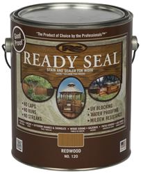 Ready Seal 120 Stain and Sealer, Redwood, 1 gal, Can, Pack of 4