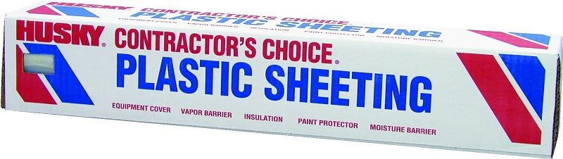 Poly-America CF1020C Painters Sheeting, 100 ft L, 20 ft W, Clear