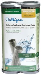 Culligan SCWH-5 Water Filter Cartridge, 5 um Filter, Carbon Wrapped Cellulose Filter Media