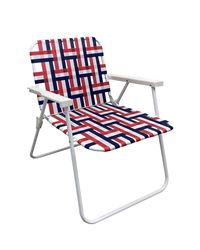 Seasonal Trends AC4007-RED Folding Web Chair, 30.71 in W, 23.62 in D, 22.83 in H, 250 lbs Capacity, Steel Frame, Pack of 6