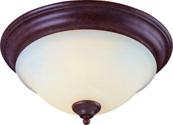 Boston Harbor BRT-ATE1013-RB Three Light Flush Mount Ceiling Fixture, 120 V, 60 W, 3-Lamp, A19 or CFL Lamp