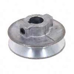 Cdco 500A-5/8 V-Groove Pulley, 5/8 in Bore, 5 in OD, 4-3/4 in Dia Pitch, 1/2 in W x 11/32 in Thick Belt, Zinc