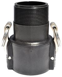 Green Leaf B Series 100B Camlock Coupling, 1 in, Female x MNPT, 125 psi Pressure, Polypropylene