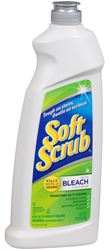 Soft Scrub 01602 Soft Scrub with Bleach Cleanser, 24 oz Bottle, Cream, Characteristic, White