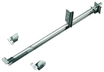 Knape & Vogt 1175P ZC 22-5/8 Drawer Slide, 50 lb, Center Undermount Mounting, 22-5/8 in L Rail, 1/2 in W Rail, Steel