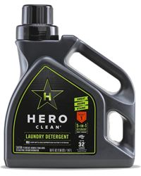Hero Clean 704400401 Laundry Detergent, 50 oz, Liquid, Juniper, Pack of 6