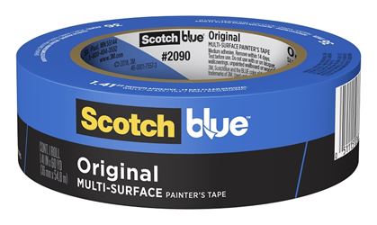 ScotchBlue 2090-36NC Painters Tape, 60 yd L, 1.41 in W, Paper Backing, Blue