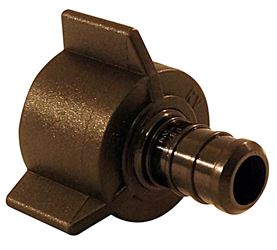Apollo PXPAF1212S5PK Swivel Pipe Adapter, 1/2 in, Barb x FPT, Poly Alloy, 200 psi Pressure