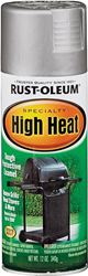 Rust-Oleum 7716830 High Heat Spray Paint, Satin, Silver, 12 oz, Can, Oil