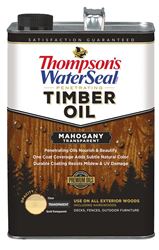 Thompsons WaterSeal TH.049851-16 Penetrating Timber Oil, Mahogany, Liquid, 1 gal, Can, Pack of 4