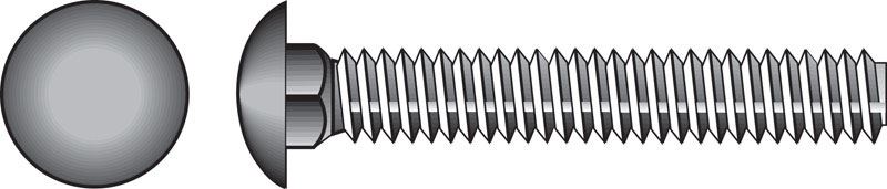 Hillman 1/2 Dia. x 3 in. L Hot Dipped Galvanized Carriage Bolt 50 pk 