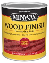 Minwax Wood Finish 701094444 Wood Stain, Barn Red, Liquid, 1 qt