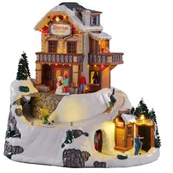 Lemax 15735 Winterhaus Resort Figurine, W/4.5 V Adaptor  2 Pack 