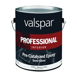 Valspar 045.0033401.007 Interior Paint, Semi-Gloss Sheen, Medium, 1 gal, Can, 400 sq-ft Coverage Area 