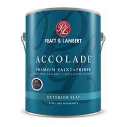 Pratt & Lambert Accolade Z4400 0000Z4482-16 Exterior Premium Paint and Primer, Flat, Deep Base, 1 gal 4 Pack 