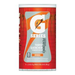 Gatorade 04701 Thirst Quencher Sports Drink Mix, Water, Powder, Orange, 1.23 oz Packet, Pack of 10 