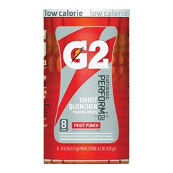 Gatorade 13166 Thirst Quencher Instant Powder Sports Drink Mix, Powder, Fruit Punch Flavor, 1.34 oz Pack, Pack of 8 