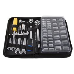 Vulcan JL10008A Socket and Wrench Set, 51-Piece, Steel, Chrome, Silver 