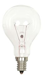 40W A15 Ceiling Fan Bulb - Candelabra Base - Clear - 120V - 2 / Card 