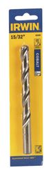 Irwin 15/32 in. Dia. x 5-3/4 in. L High Speed Steel Drill Bit 1 pc. 