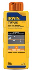 Irwin Strait-Line 8 oz. Fluorescent Orange Mason Line Chalk Permanent 