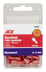 Ace Industrial Female Disconnect Nylon Red 100 