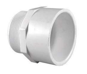 Charlotte Pipe  4 in. Dia. x 4 in. Dia. MPT To S  Pipe Adapter 